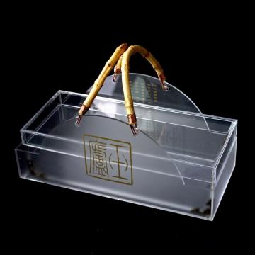 Frosted Clear Acrylic Box for Gift with Print
