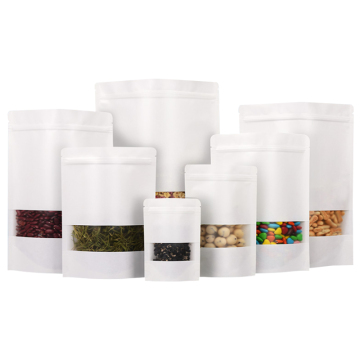 Biodegradable Kraft Paper Stand Up Pouches with Zip - 5kg, 10kg, 20kg Food Packaging