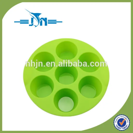 New 2015 7pcs Round Cake Pan Silicone Jelly Cake Moulds Bakeware