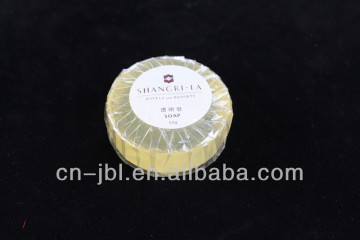 cheap disposable round hotel soap with label logo