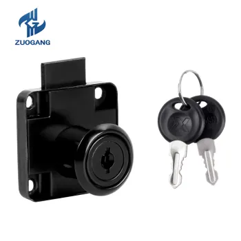 Zinc Alloy Iron Cabinet Drawer Lock 138-22 - Black