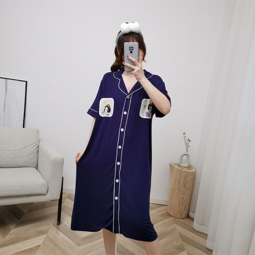 Men'S Summer Thin Dressing Gown women's plus size modal long nightdress Factory