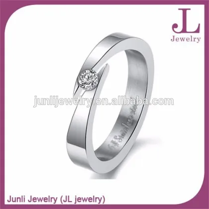Titanium Imitation Jewelry Designer Wedding Diamond Ring