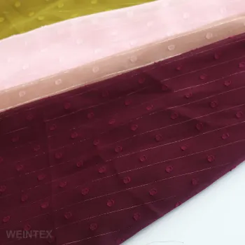 Custom Jacquard Swiss Dot Pattern Polyester Fabric for Head Cloths