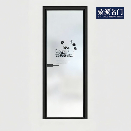 Small fresh floral bathroom swing door
