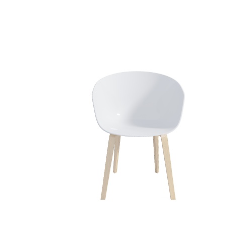 Sillas de comedor de plástico blanco