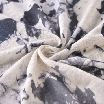 Printed Linen Fabric 100% Linen Knitted Linen Fabric