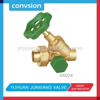 Junxiang 04024 brass water stop and drain valve