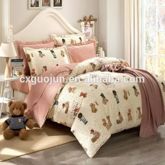 pigment printing polyester brushed fabric for bedsheet and mattress