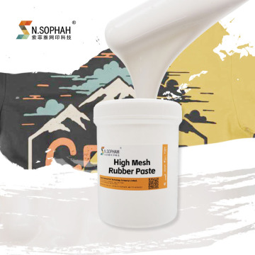 High Quality Water-Based Screen Printing with High Mesh Rubber Paste