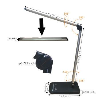 Folding Dimmable Office Desk Lamp USB Charging