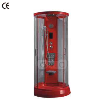 New small glass sliding door shower cabin