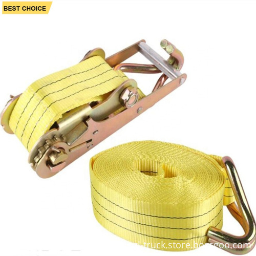 2 Inch 5 Tons Tie Belt Ratchet Strap for Heavy Duty Cargo Lashing