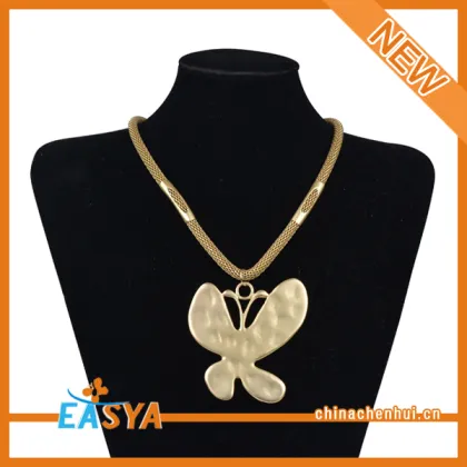Gold Jewelry Gold Butterfly Pendant Necklace