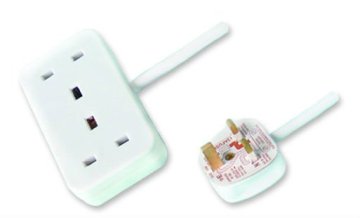 2 Outlets British type electrical socket