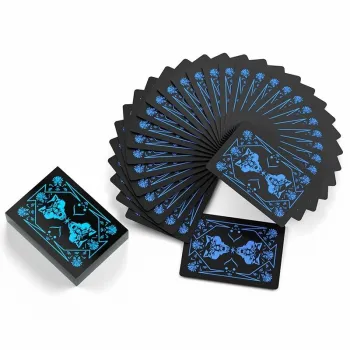 High-Quality PVC Poker Deck: Customized, Waterproof, and Durable Black Playing Cards