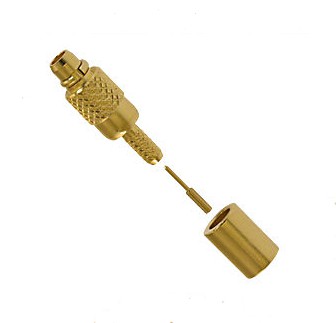 Straight Male Crimp Type MMCX Connector for Rg174 Cable