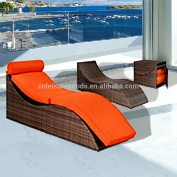Leisure Rattan Outdoor Furniture-Garden PE Rattan Sunbed