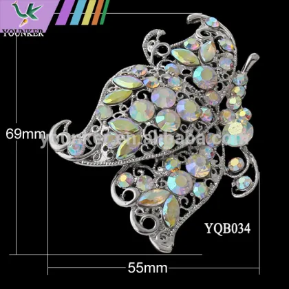 Butterfly Brooches Jewelry Type and Alloy Jewelry Main Material Brooch