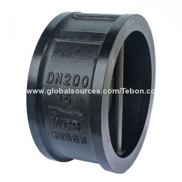 Wafer dual-plate check valve, -29 to 425°C temperature