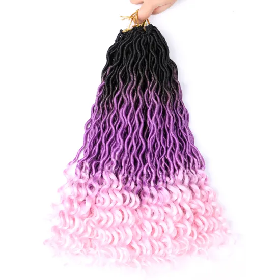 Julianna 18 36 Inch Straight Realistic Gypsy Faux Locs Crochet Hair Chemical Fiber Synthetic Wave Gypsy Locs Hair Extension