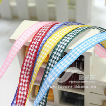 checked plaid gingham ribbon