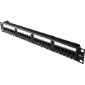 Patch panel 1U 24 θυρών με διαχείριση καλωδίων