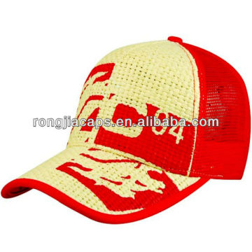 5 Panel Mesh Caps/ Trucker Cap/Straw Front Printing Leisure Hat