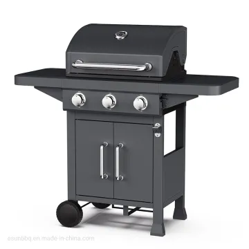Esun Factory Direct 3 Bunr Outdoor Gas Grill Black Color