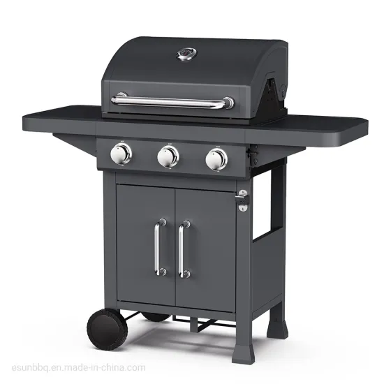 Esun Factory Direct 3 Bunr Outdoor Gas Grill Black Color