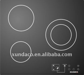 60cm 3 heating element ceramic hob