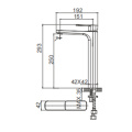 ArinaPlus Basin Mixer Tall