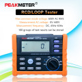 PEAKMETER PM5910 Digital resistance meter RCD loop resistance tester Multimeter Trip-out Current/Time Test with USB Interface