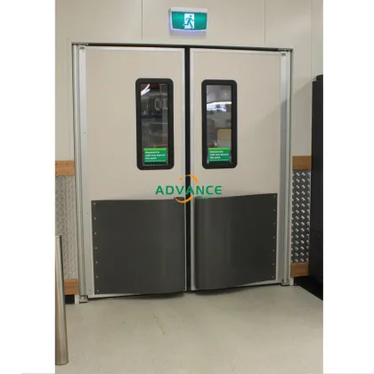 Industrial Cooling Room Doors: SS304 Double-Acting Impact Traffic Swinging Pivotal Doors