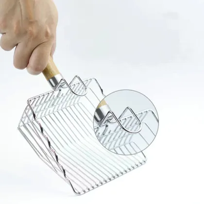 Convenient Stainless Steel Cat Litter Scoop for Cats