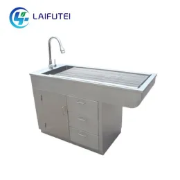 Stainless Multi-Functional Disposal Vet Cleaning Table