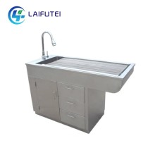 Stainless Multi-Functional Disposal Vet Cleaning Table