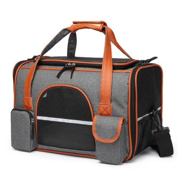 2024 Luxury Airline Approved Ventilated Expandable Mesh Travel Pet Carrier Backpack