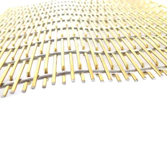 Archant Woven Panel Stainless Steel Brass Decorative Mesh
