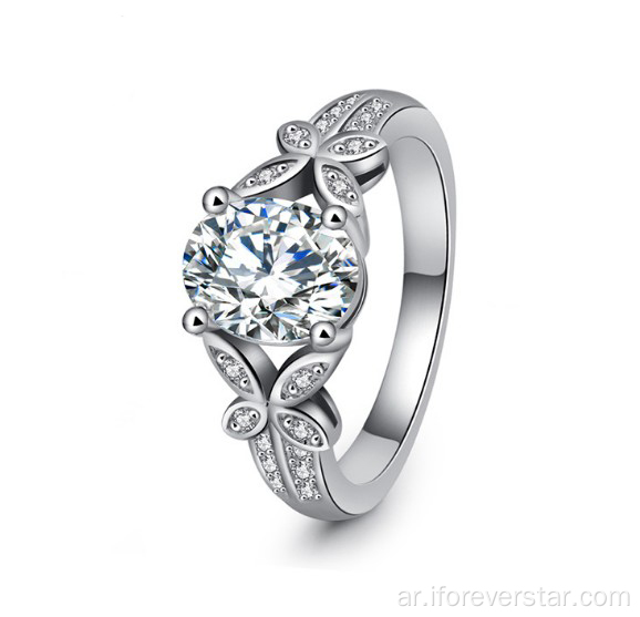 السعر 10K Oval Moissanite Ring Gold