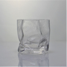 Crystal Old Fashioned Twisted Shape Bubble Whiskey Glass
