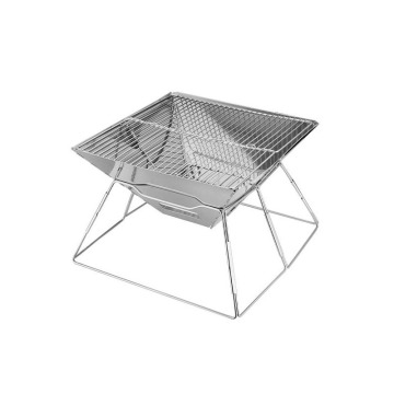 Portable Foldable Stainless Steel Compfire Grill for Outdoor BBQ