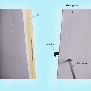 100mm PU sandwich cold room panel for vegetable storage
