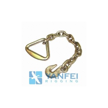 USA Chain With Delta Ring And Grab Hook