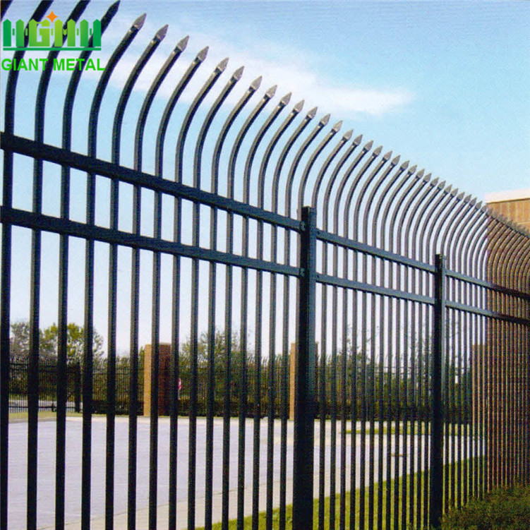 Powder Coated Security Zinc Steel Fence