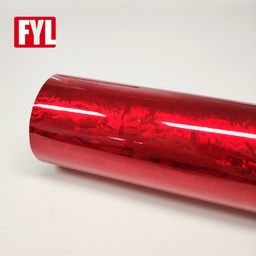 Super Gloss Red Color Кованое углеродное волокно хромированное изголочное пленка кузова