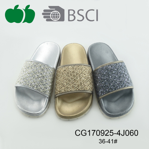 Lady Latest Design Fashion Summer Pcu Slipper