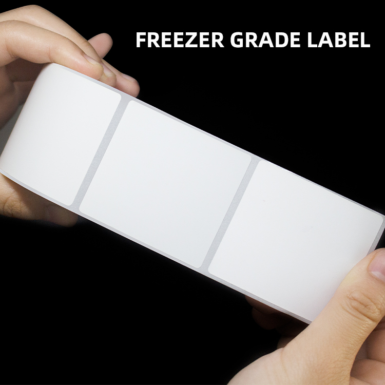 High quality synthetic freezer glue food packing label