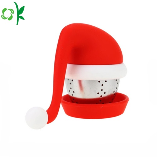 Infuser do chá do silicone do Natal do produto comestível para o curso