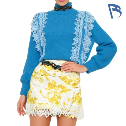 Klein Blue Knit Sweater